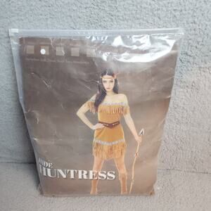 Hauntlook Hide Huntress Costume Sz M Native Indian Pocahontas Halloween NEW